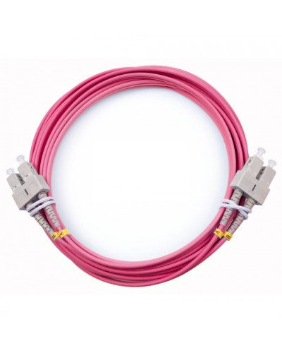 Шнур оптический duplex SC-SC 50/125 mm OM4 7м LSZH Cabeus FOP-50-OM4-SC-SC-7m в Белгороде Патч-корды оптические Pintop.ru