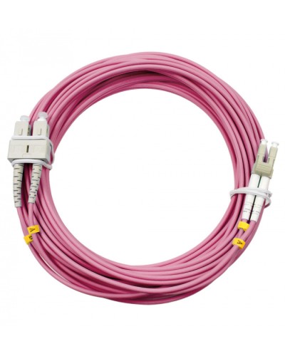 Шнур оптический duplex LC-SC 50/125 mm OM4 10м LSZH Cabeus FOP-50-OM4-LC-SC-10m в Белгороде Патч-корды оптические Pintop.ru