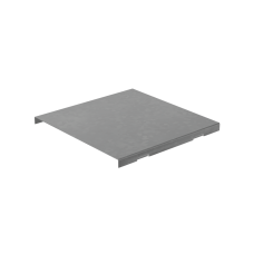 Крышка на угол внешний вертикальный 50х500 мм с разворотом трассы на 180 гр. "ПЛЮС" INOX304 КМ-Профиль (KVLTDplus90-50-500 INOX304)