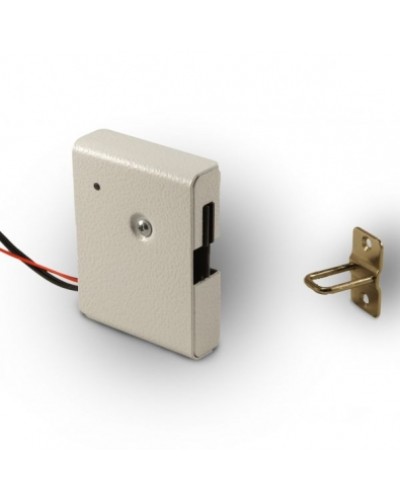 Замок электромеханический с толкателем и датчиком положения двери Promix-SM308.10.1 (белый) в Белгороде Электромеханические замки Pintop.ru