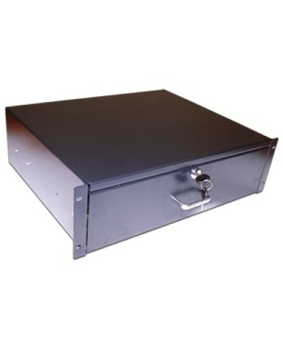 Ящик выдвижной 19, с замком, 3U, черный TWT TWT-CB-DRW-3U в Белгороде Аксессуары для стоек и шкафов Pintop.ru