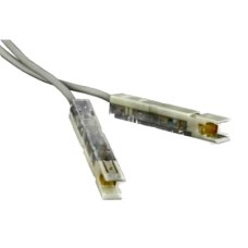 Патч-корд 110 тип - 110 тип, 1 пара, 1.5 м, серый LANMASTER LAN-P1-P1-1.5m