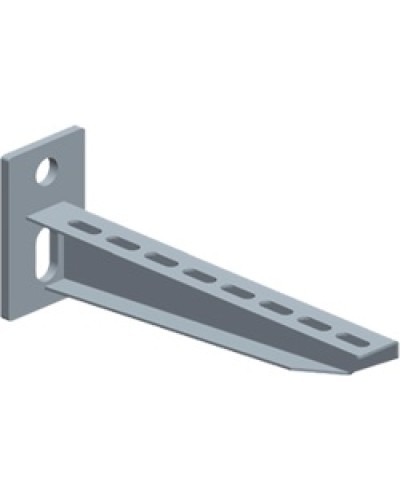 Консоль перфорированная для лотка шириной 200мм LANMASTER LAN-MT-BP200-EZ в Белгороде Аксессуары для лотков Pintop.ru