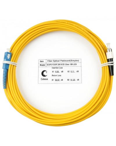 Шнур оптический simplex SC-FC 9/125 sm 25м LSZH Cabeus FOP(s)-9-SC-FC-25m в Белгороде Патч-корды оптические Pintop.ru