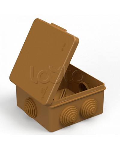 Коробка распределительная 40-0302-8001 для прямого монтажа безгалогенная (HF) бук 100х100х50 (60шт/кор) Промрукав в Белгороде Распределительные коробки Pintop.ru