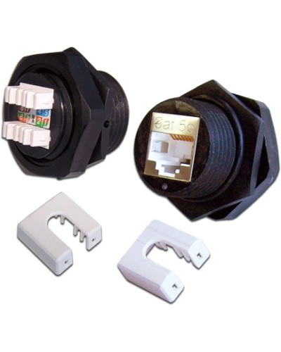 Индустриальный модуль Keystone, RJ45, cat.5e, STP, 180 градусов, IP68 LANMASTER (LAN-OK45S5E/180-WP) в Белгороде Коммутационные изделия Pintop.ru