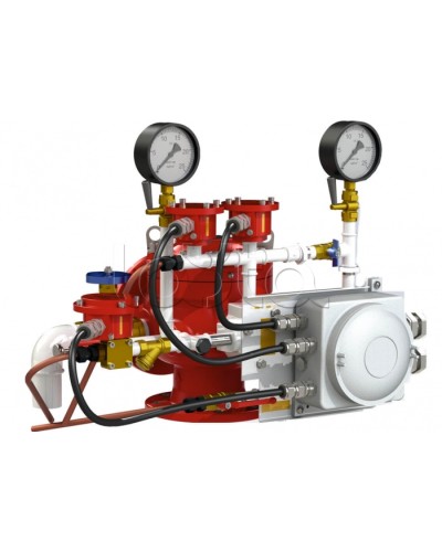 Узел управления дренчерный с пневмоприводом Спецавтоматика УУ-Д150/1,6 (П0,028)-ВФ.О4 в Белгороде Устройства пуска водяного пожаротушения Pintop.ru
