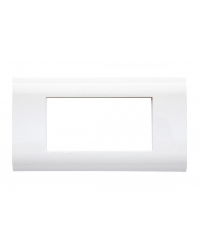 Рамка для модулей 22,5x45,0 мм 4 модуля, белая Eurolan (16M-00-04WT) в Белгороде Комбинированные настенные розетки Pintop.ru