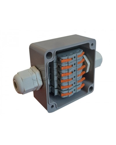 Коробка пылевлагонепроницаемая клеммная G366 А Wago АЯКС IP66/IP65, 82x80x55 Магнито-контакт в Белгороде Распределительные коробки Pintop.ru