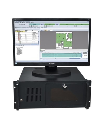 Центральный прибор индикации и управления ЦПИУ Рубеж исп.1 в Белгороде Адресная система пожарной сигнализации РУБЕЖ Pintop.ru