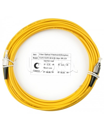 Шнур оптический simplex FC-FC 9/125 sm 10м LSZH Cabeus FOP(s)-9-FC-FC-10m в Белгороде Патч-корды оптические Pintop.ru