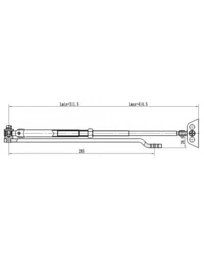 Рычаг удлиненный Vizit Рычаг-503 LONG в Белгороде Дополнительное оборудование для СКУД Pintop.ru
