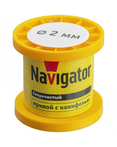 Припой Navigator 93 081 NEM-Pos02-63K-2-K50 (ПОС-63, катушка, 2 мм, 50 гр) в Белгороде Аксессуары для кабель-канала Pintop.ru
