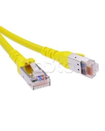 Патч-корд экранированный CAT6A SF/UTP 4х2, LSZH, желтый, 0.5м DKC RN6ASF4505YL в Белгороде Патчкорды (медные) Pintop.ru