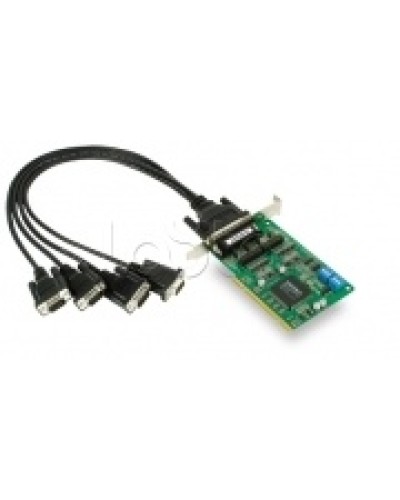 Плата 4-х портовая промышленная RS-232/422/485 для шины Universal PCI + кабель Moxa CP-134U-DB9M в Белгороде Сетевые карты Pintop.ru