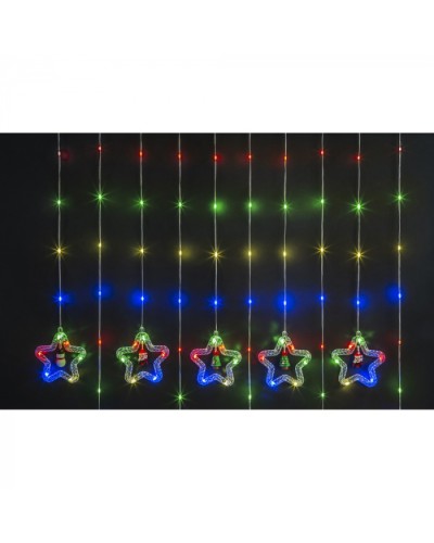 Гирлянда Navigator 95 014 NGF-D035-03 (бахрома звезды и фигурки RGBY 3*0.6м IP20 в Белгороде Источники света(Лампы) Pintop.ru