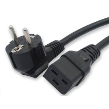 Кабель питания 1,8 м Hyperline PWC-IEC19-SHM-1.8-BK