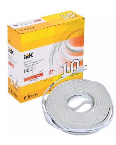 Комплект DIY (2835R120-8-IP65-220В 10м + др.) IEK (LSR5-R-120-65-2-10-S0) в Белгороде Источники света(Лампы) Pintop.ru