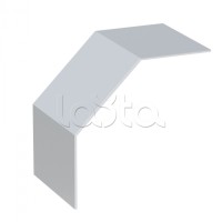 Крышка на угол 90 градусов вертикальный внешний лестничный усиленная 100x600 мм (2 мм) EKF (kvoltp90100600-2)