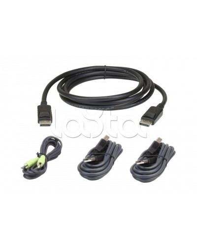 Комплект кабелей USB, DisplayPort для защищенного KVM-переключателя (1.8м)ATEN 2L-7D02UDPX4 в Белгороде Видеоусилители, Модуляторы, Делители Pintop.ru