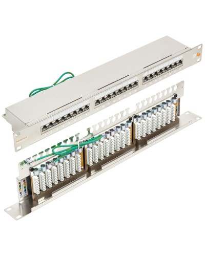 Патч-панель 19, 1U, 24xRJ45 кат.6А NIKOMAX NMC-RP24SA2-1U-MT в Белгороде Патч панель Pintop.ru