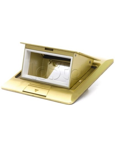 Люк в пол на 1.5 модуля (45х45мм), латунь Экопласт 70016 в Белгороде Системы лючков и колонн Pintop.ru