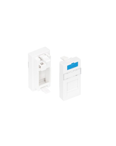 Вставка 22,5x45 KeyStone 1 порт NIKOMAX (NMC-PM1P-PH-WT) в Белгороде Аксессуары для кабель-канала Pintop.ru