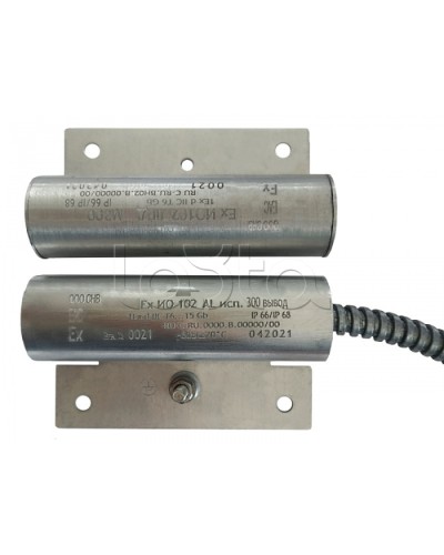 Извещатель охранный точечный магнитоконтактный взрывозащищённый Магнито-контакт Ех ИО102 Al исп.300 вывод с магнитом М-200 1Ex d IIC T6 Gb (кабель 2х0,75) в Белгороде Извещатели охранные (Ex) Pintop.ru