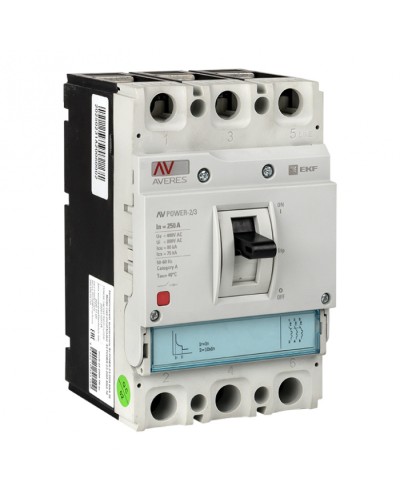 Автоматический выключатель AV POWER-2/3 250А 35kA TR EKF (mccb-23-250-TR-av) в Белгороде Электротехническое оборудование Pintop.ru