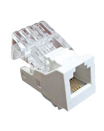 Экопласт RJ-12 Модуль инф. розетки 110/Krone, бел., LK45 в Белгороде Аксессуары для кабель-канала Pintop.ru