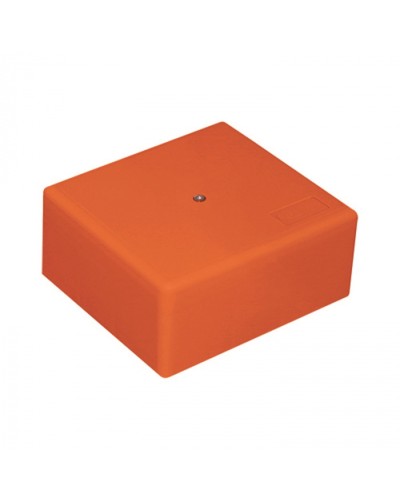 MB75 Коробка огн. E-110,о/п 75х75х40, с гладкими стенками,без галогена, заземление, IP41, 8P, (1,5-2,5 мм2), цвет оранж в Белгороде Распределительные коробки Pintop.ru