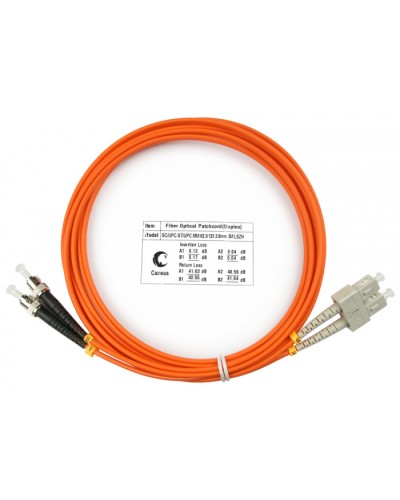 Шнур оптический duplex SC-ST 62,5/125 mm 3м LSZH Cabeus FOP-62-SC-ST-3m в Белгороде Патч-корды оптические Pintop.ru