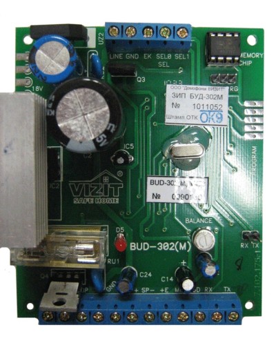 Плата печатная в сборе Vizit ЗИП БУД-302М в Белгороде Аксессуары для многоабонентных систем Pintop.ru