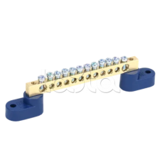 Шина N "ноль" на двух угловых изоляторах ШНИ-6х9-12-У2-С IEK (YNN10-69-12C2-K07)