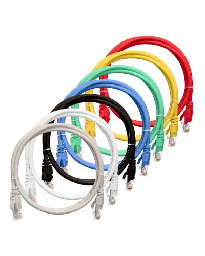 Шнур коммутационный 2хRJ45/8P8C U/UTP кат.5е (NMC-PC4UD55B-030-BL) NIKOMAX (3 м) в Белгороде Патчкорды (медные) Pintop.ru