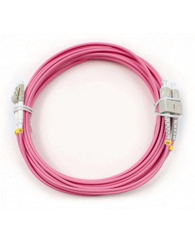 Шнур оптический duplex LC-SC 50/125 mm OM4 7м LSZH Cabeus FOP-50-OM4-LC-SC-7m в Белгороде Патч-корды оптические Pintop.ru