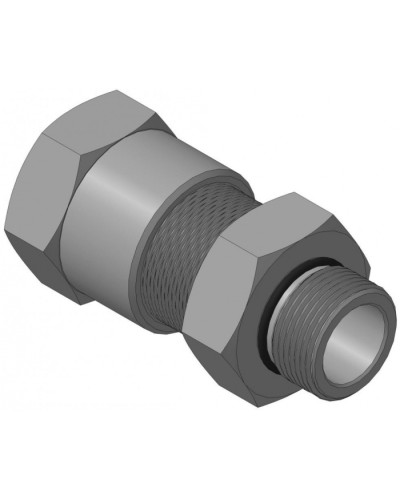 Кабельный ввод для бронированного кабеля с уплотнением внутренней оболочки кабеля резьбой G3/4, внешним диаметром кабеля D=18-22 мм и проходным диаметром кабеля d=8-12 мм Спектрон КВБ-22/12-М-G3/4 в Белгороде Аксессуары для кабель-канала Pintop.ru