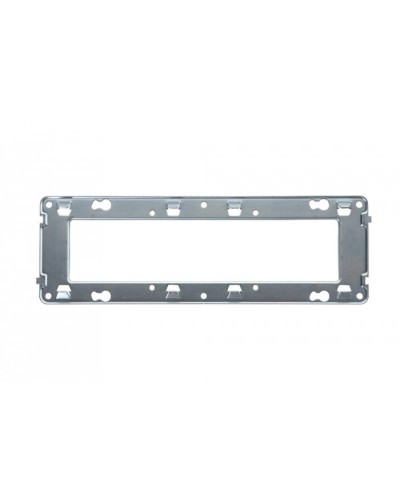 Универсальный суппорт для горизонтальных рамок 6 и 8 модулей французский стандарт Eurolan (16S-00-18WT) в Белгороде Комбинированные настенные розетки Pintop.ru