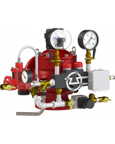 Узел управления спринклерный водозаполненный Спецавтоматика УУ-С100/1,6В-ВФ.О4-01 Прямоточный-100 (с камерой задержки) в Белгороде Устройства пуска водяного пожаротушения Pintop.ru