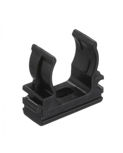 CF20G Держатель (клипса), без галогена, для труб D20мм, цвет чёрный (50 шт/упак) Экопласт (41720-50HF-BL) в Белгороде Держатели, клипсы, скобы Pintop.ru