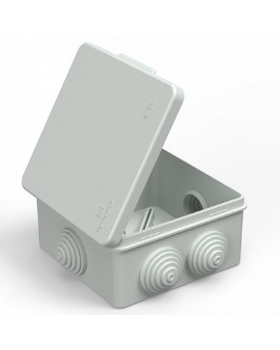 Коробка распределительная 40-0302 для прямого монтажа безгалогенная (HF) серая 100х100х50 (60шт/кор) Промрукав в Белгороде Распределительные коробки Pintop.ru