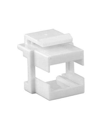 Вставка формата Keystone Jack, для проходного адаптера SC или dLC Hyperline (KJ1-SC/DLC-WH) в Белгороде Модули Keystone Pintop.ru