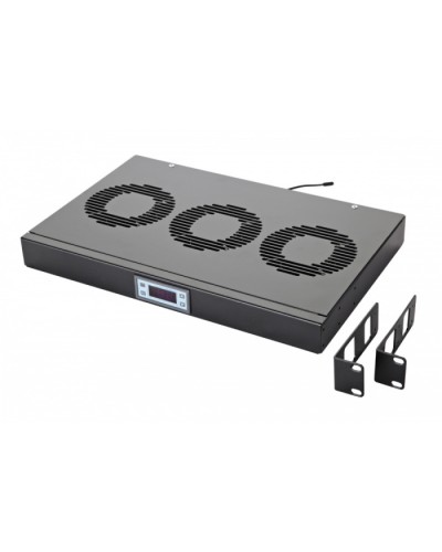 Панель вентиляционная с 3 вентиляторами, с контроллером Eurolan 60A-91-10-30BL в Белгороде Вентиляторные модули Pintop.ru