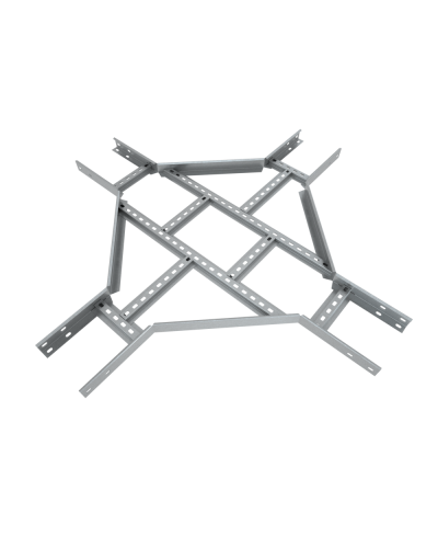 Х-разветвитель лестничный 80х100х1,5 мм Быстрый монтаж HD КМ-Профиль (LXDS80-100-1.5 HD) в Белгороде Аксессуары для лотков Pintop.ru
