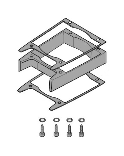 Удлинитель кожуха электродвигателя C-BXK, C-BXEK Came 119RICX043 в Белгороде Запчасти для шлагбаумов и автоматики Pintop.ru