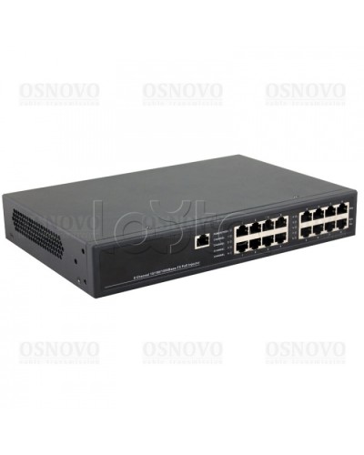 PoE-инжектор управляемый Gigabit Ethernet на 8 портов OSNOVO Midspan-8/150RGM в Белгороде Блоки питания для кожухов и камер Pintop.ru
