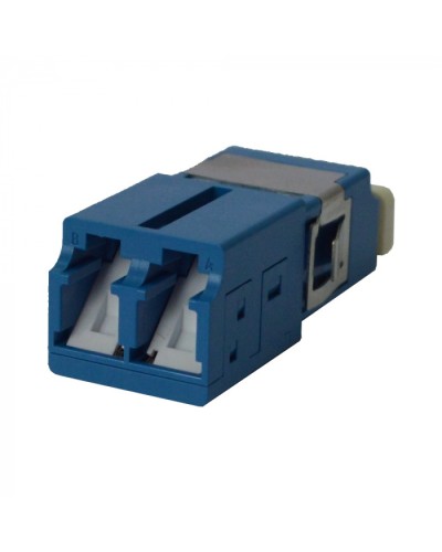 Адаптер оптический LC OM3, со шторкой, корпус SC, дуплексный LANMASTER (LAN-2LCS/SH-AM-OM3) в Белгороде Коннекторы ВО Pintop.ru