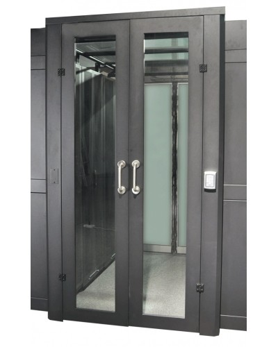 Дверь коридора распашная 1200 мм для шкафов LANMASTER DCS 42U, стекло, без замка LANMASTER LAN-DC-HDRM-42Ux12 в Белгороде Аксессуары для стоек и шкафов Pintop.ru