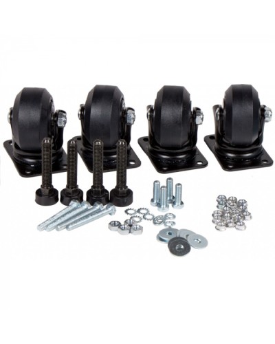 Комплект усиленных роликов и ножек для шкафов DCS LANMASTER (LAN-DC-CB-R+F-SET) в Белгороде Аксессуары для стоек и шкафов Pintop.ru