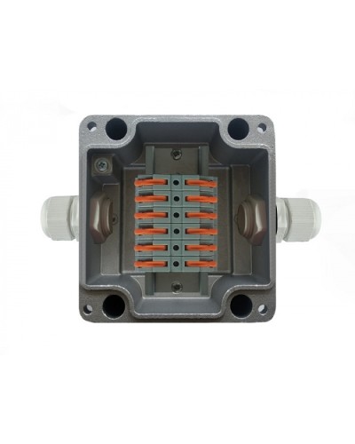 Металлическая коробка соединительная МКС 2ВК Wago «МОРОЗ»с датчиком вскрытия корпуса (тампером), IP66/IP68 Магнито-Контакт в Белгороде Распределительные коробки Pintop.ru